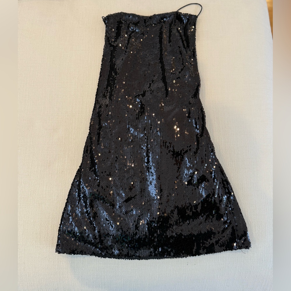 Black Sequin Dress